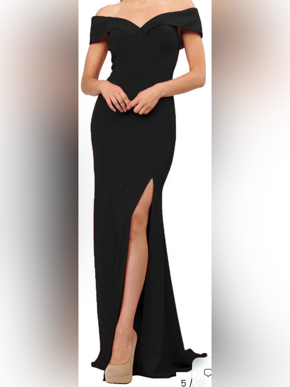 Ed Young off the shoulder cocktail dress